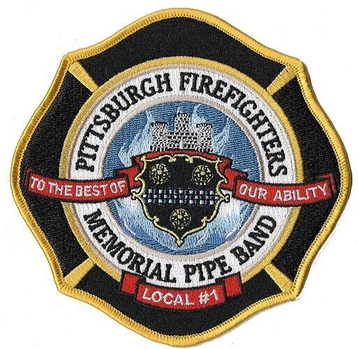 Pittsburgh, PA Pipes & Drums NEW Fire Patch -- Emerald Society Irish