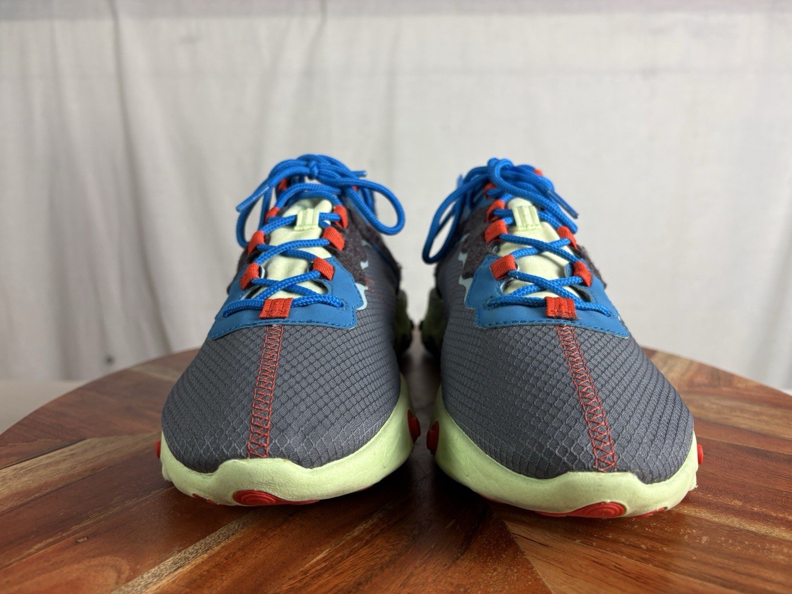 Mens Nike React Element 55 SE Volt/Blue-Dark Grey CT1142-700 Sz 9.5