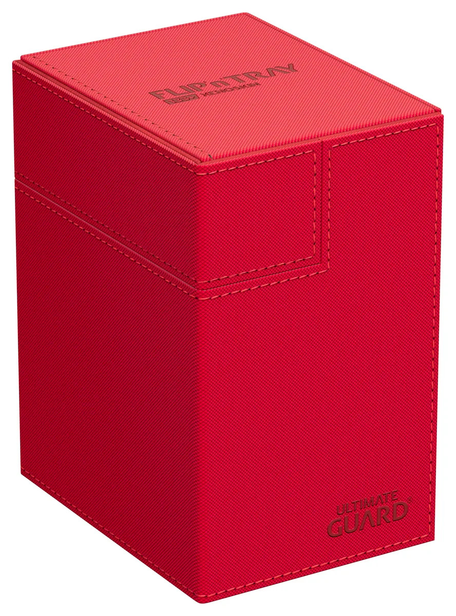 Ultimate Guard Flip n Tray 133 Red Xenoskin Deck Box
