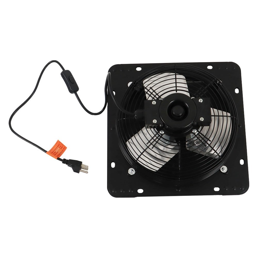 10" Exhaust Fan Wall Mounted, Aluminum Shutter,Garage Shop Attic With Insect Net