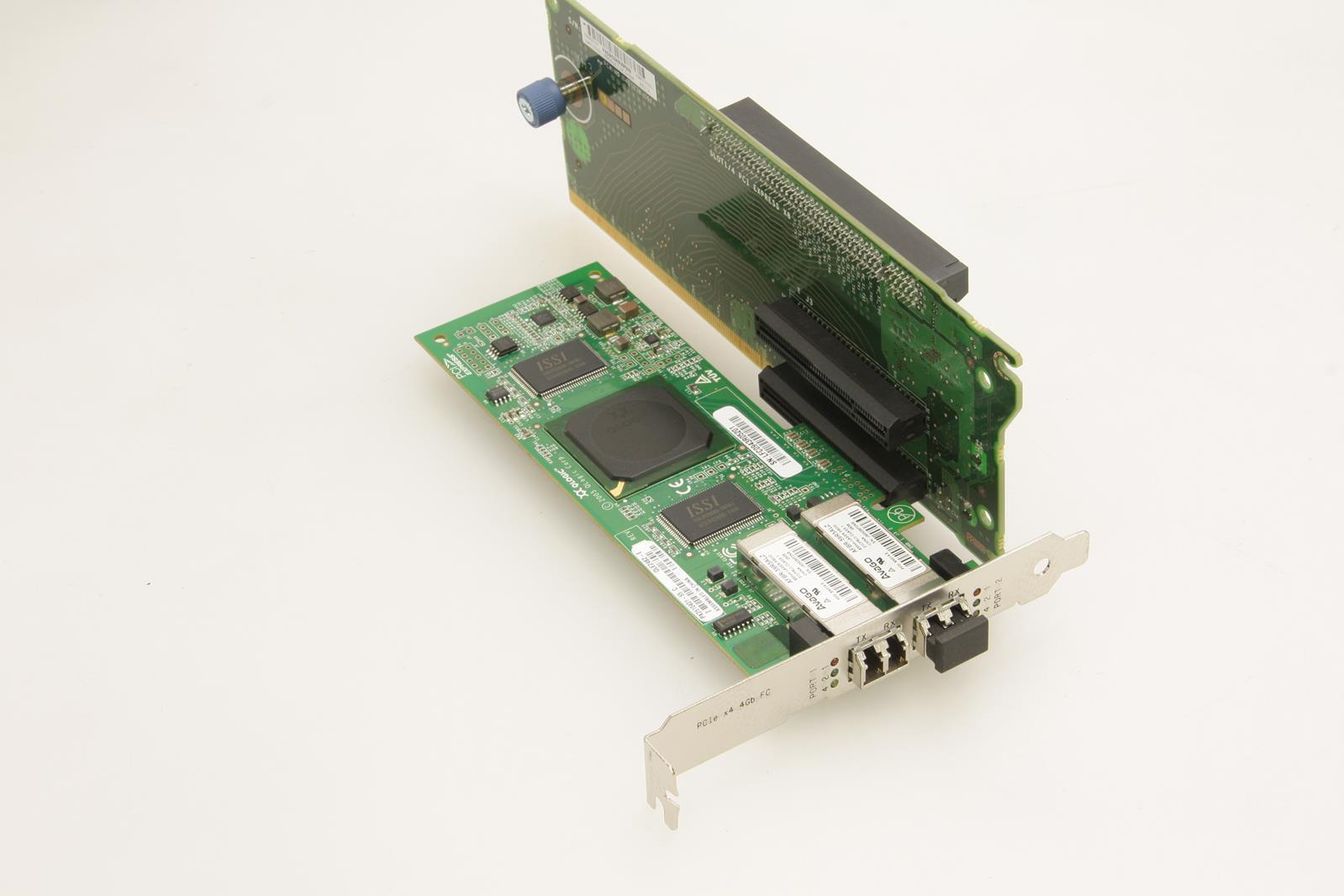 QLOGIC PX2510401-55 C QLE2462-E 4GB Dual Port Fiber Network Card.Tested.200237