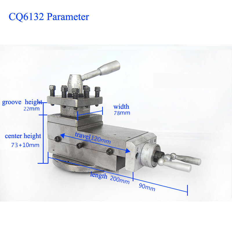 Swing Bench Quick Change Lathe Blade Posts Metric Tool Slide AT320 CQ6132 HQ400