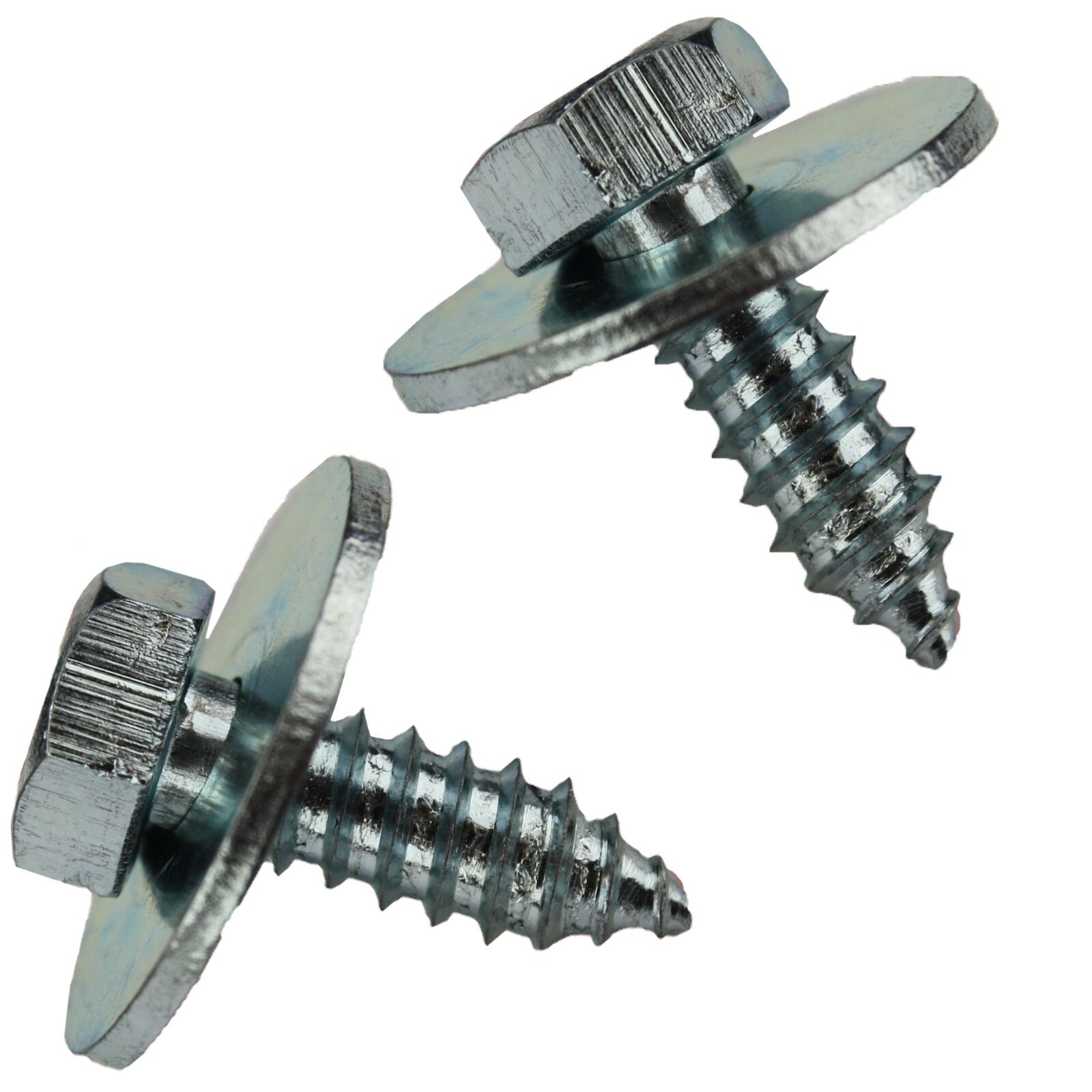 10x UNIVERSAL SCREWS For BMW MERCEDES ZINC HEX WASHER 6.3x20mm OEM A0009906836
