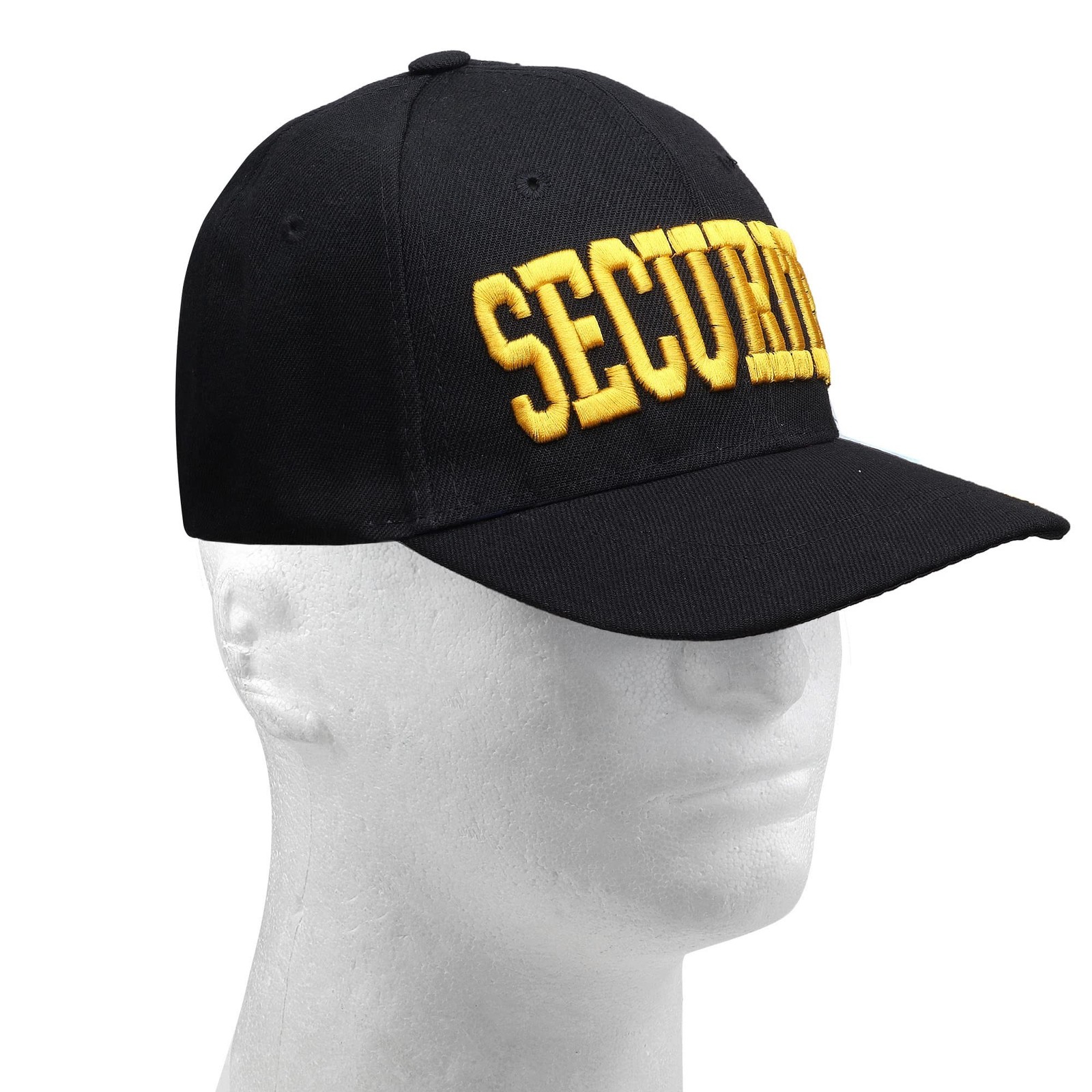 Wholesale 12-Pack Security Hat Baseball Cap - Gold or White Embroidery Securi...