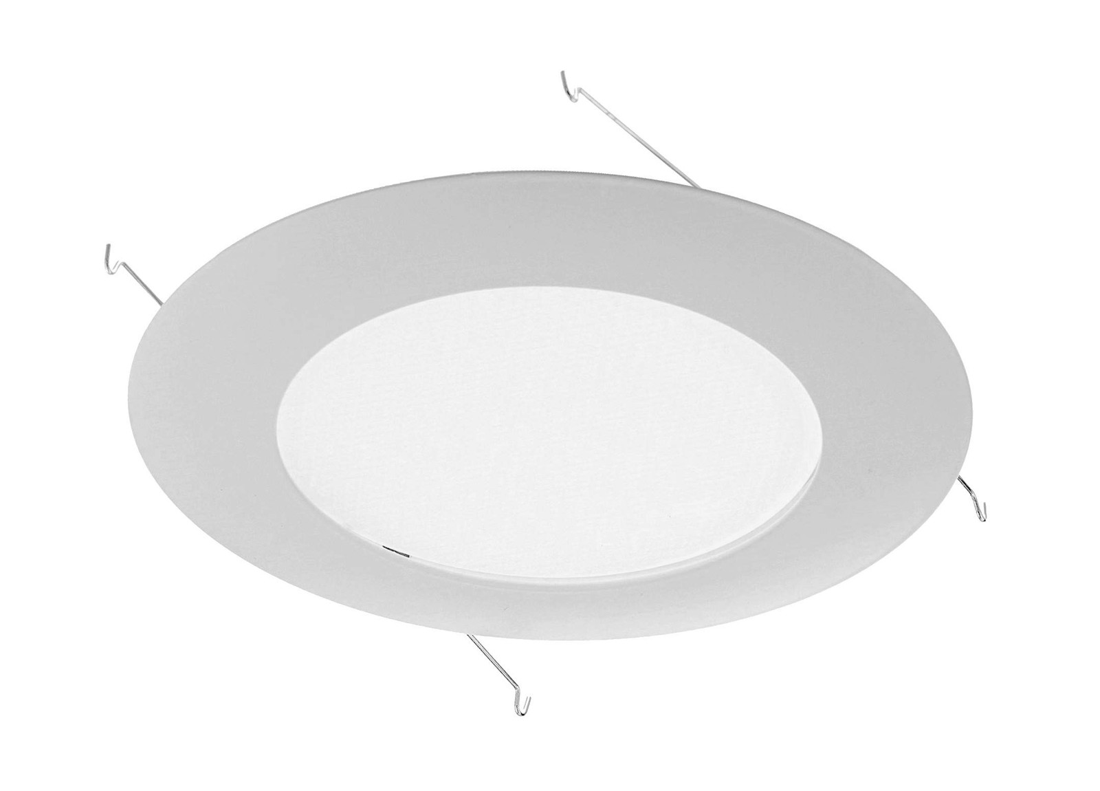 NICOR Lighting 17575 Recessed Trims, White 6 6 Inch (Plastic Lens),