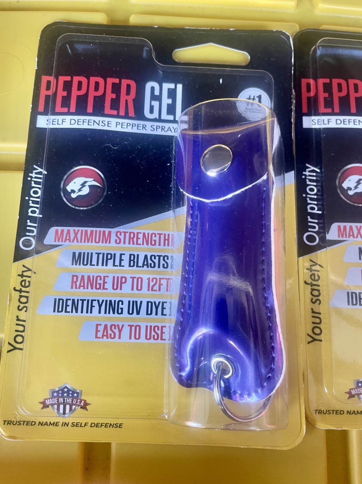 “Purple  Pepper Gel”  Key Ring