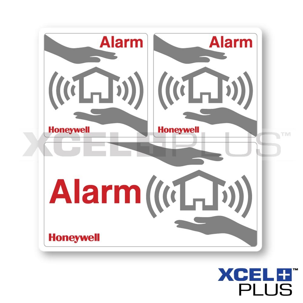 Honeywell Alarm Window Stickers 3 pieces Burglar/Intruder systems HS3WS2S