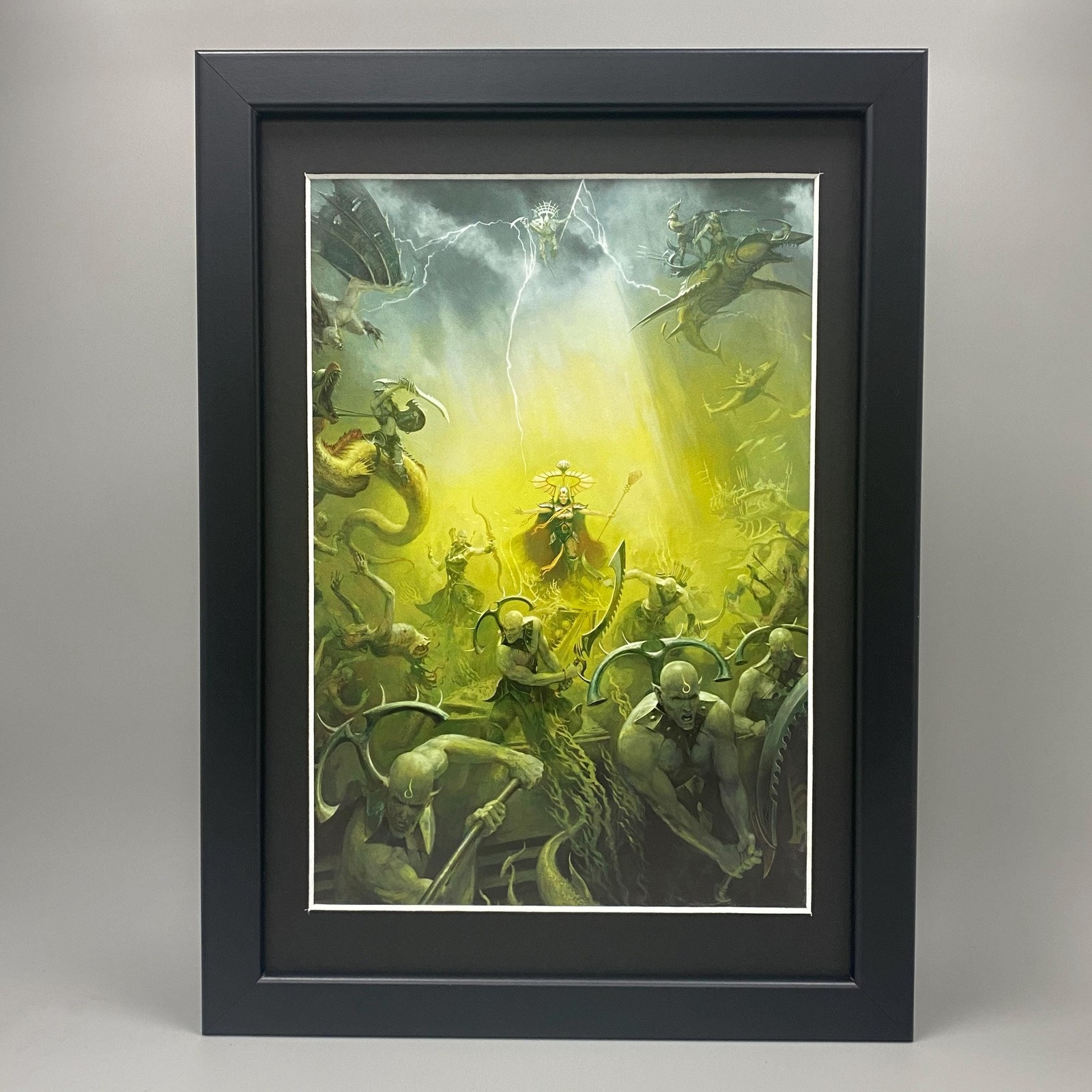 IDONETH DEEPKIN FRAMED ART ISHARANN TIDECASTER WARHAMMER AGE OF SIGMAR AOS