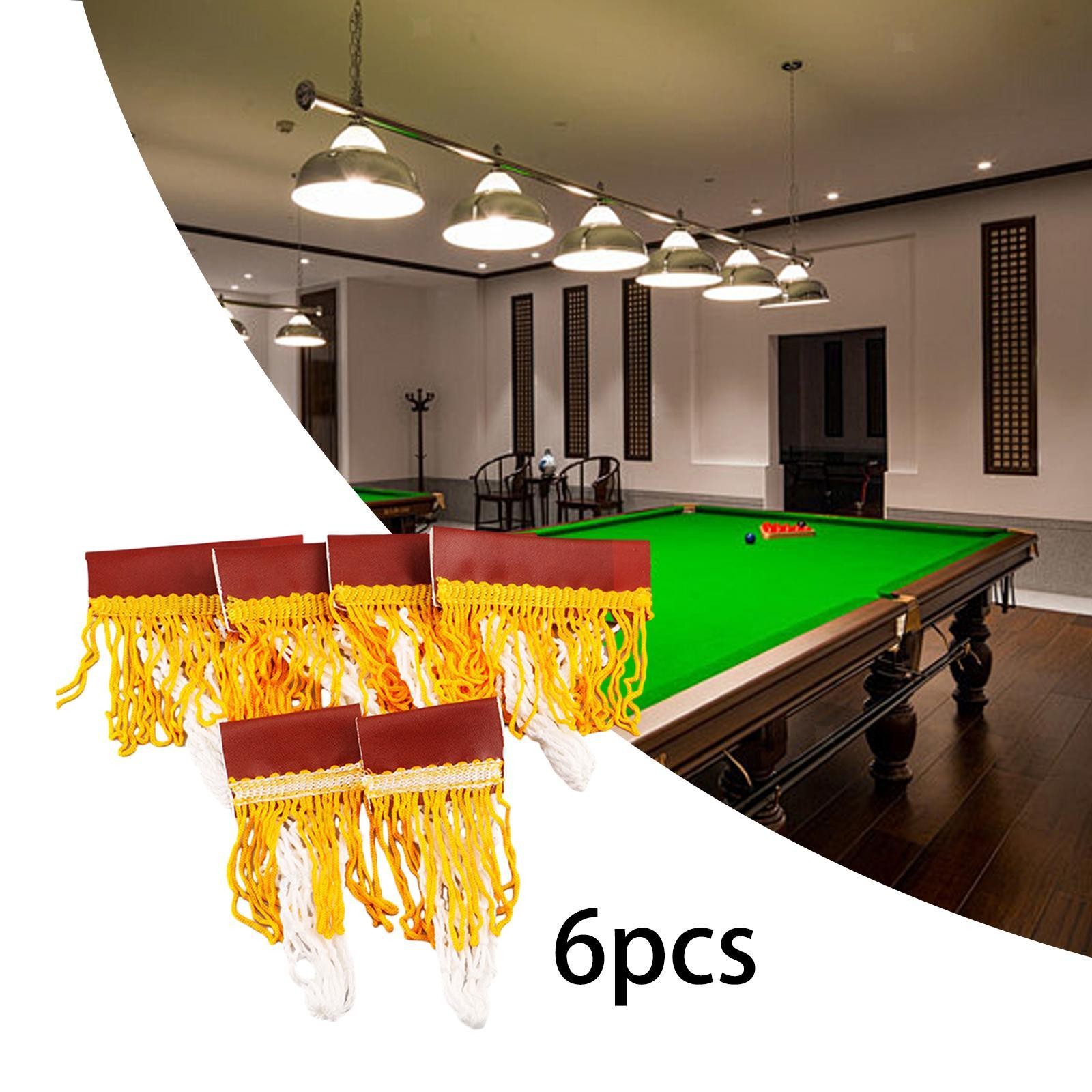 6Pcs Pool Table Pockets Pool Table Pocket Nets Snooker Pockets Snooker