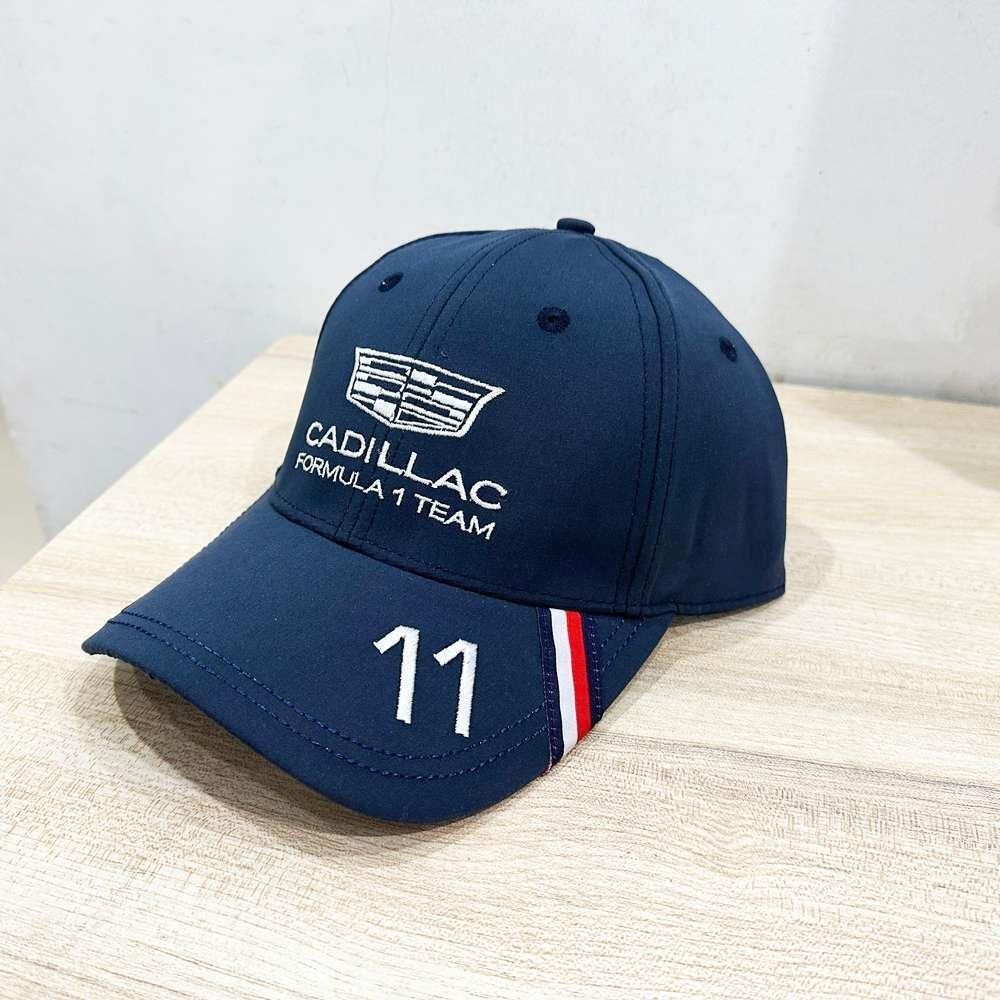 Cadillac F1 Racing #11 Men's Casual Outdoor Sports Baseball Cap Adjustable Blue