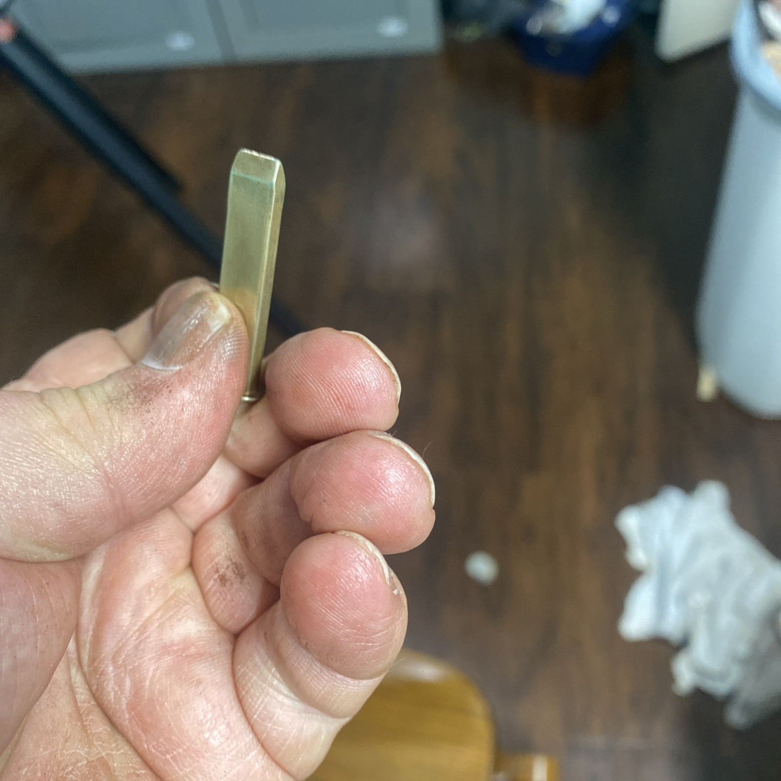 Thomas Center Arms Brass Barrel wedge/key For a Hawkins Muzzleloader.