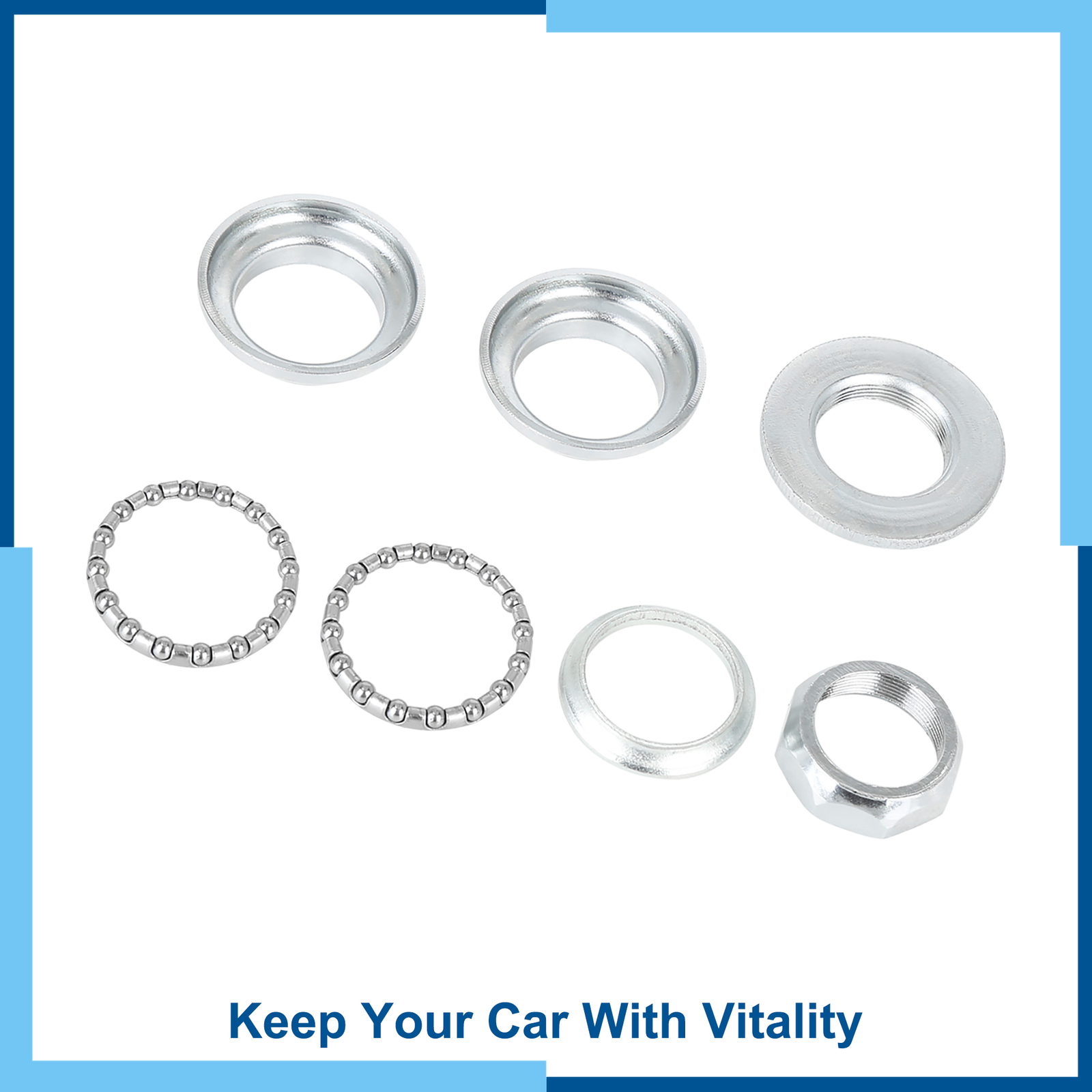 Pack(7) Bicycle Headset Threaded Mountain Bike MTB Headset Sealed Bearings Set