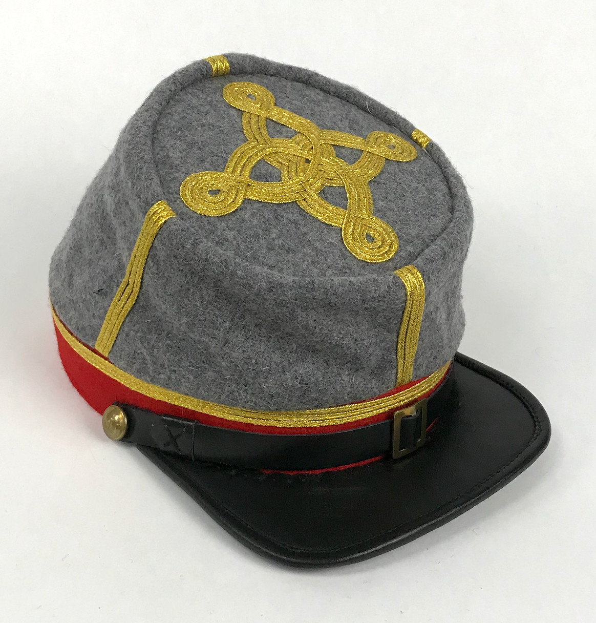Confederate Artillery Officer Kepi  - Major/Lt Col/Colonel of Art - Size Medium