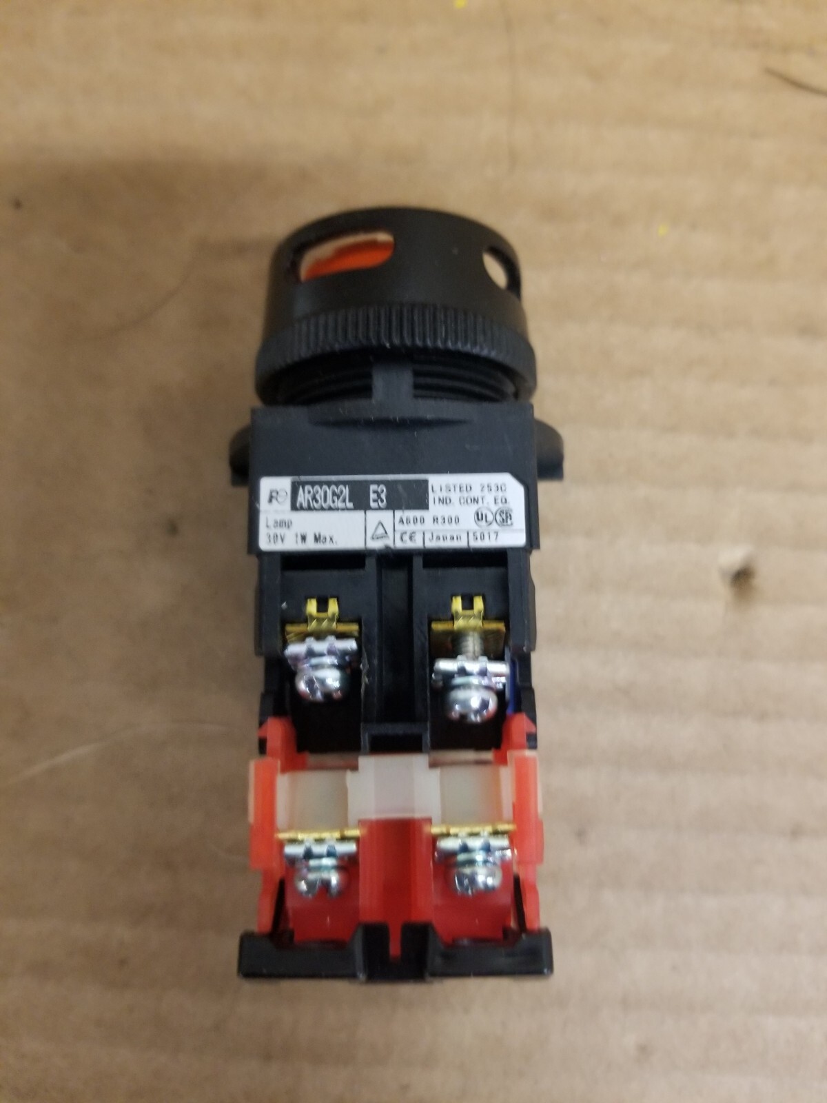 Fuji AR30G2L-E3 Red Lamp Momentary Switch Push Button