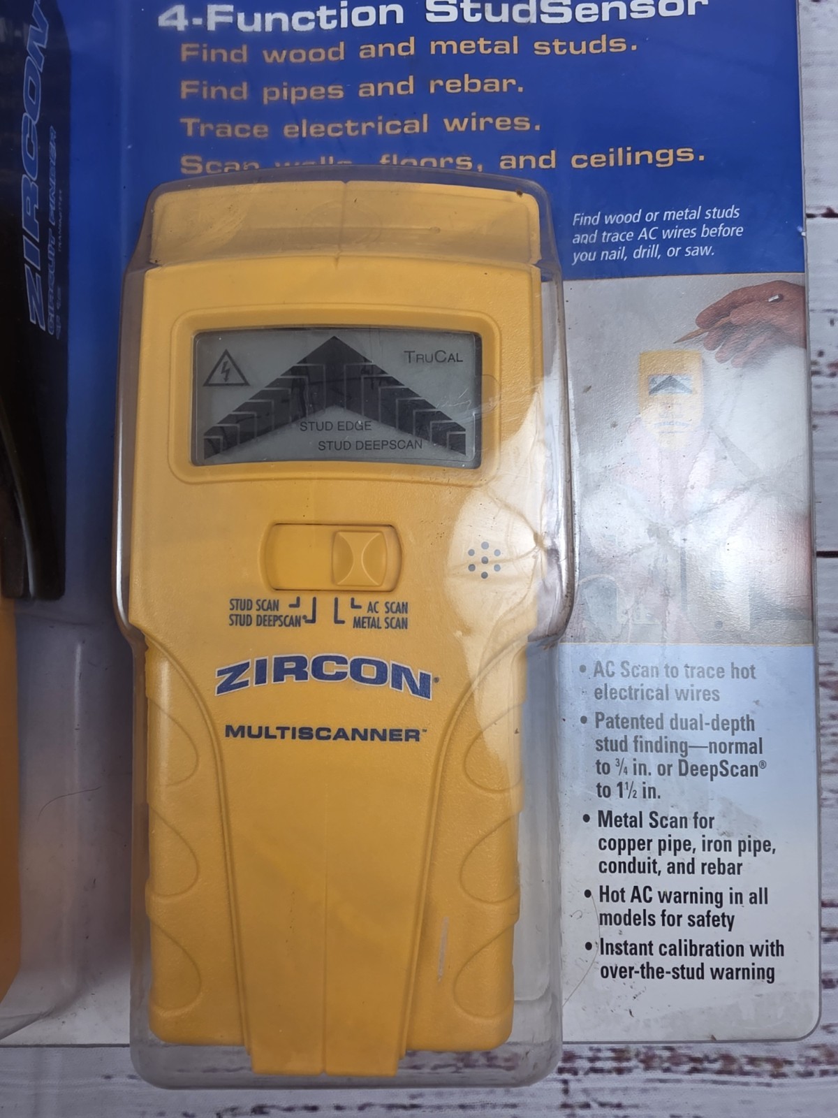 ZIRCON Bonus Value Pack Zircon CF12 CIRCUIT FINDER + 4 Function Stud Finder NIB