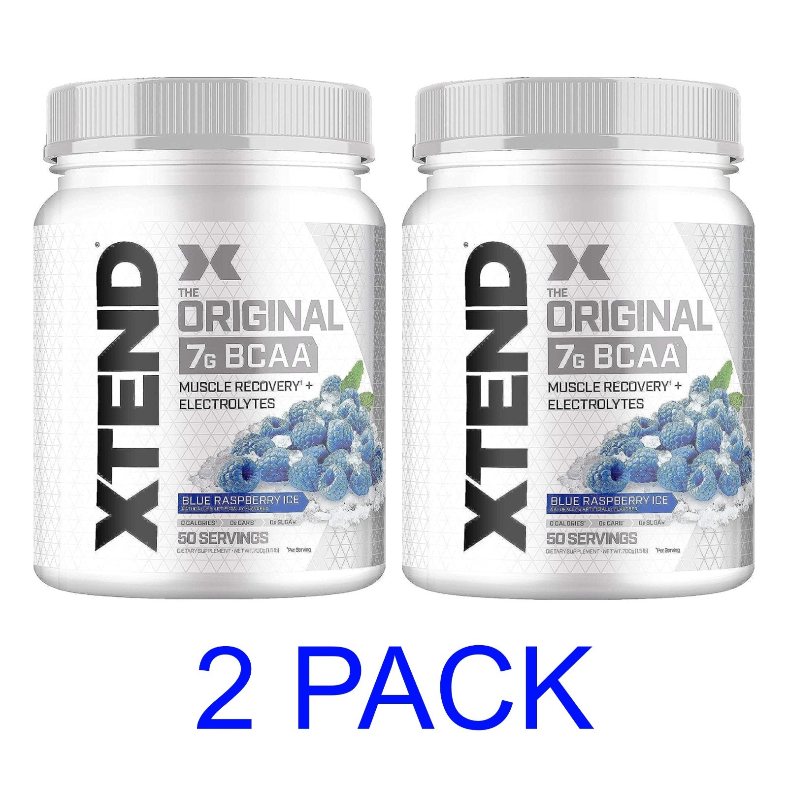 XTEND Original BCAA Muscle Recovery - 100 Servings - Blue Raspberry Ice *CLUMPY*