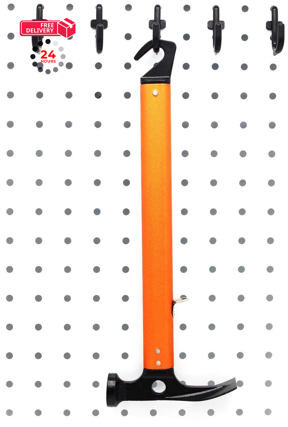 Colorstorm Pegboard Hooks Kit J Hook Assortment 100PK 100PK, Black