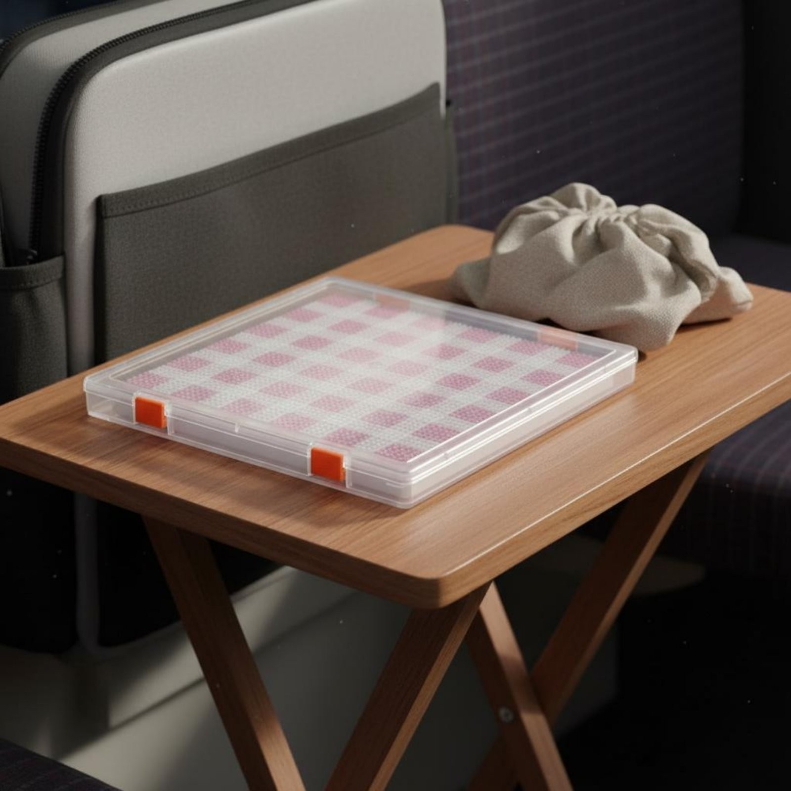 Bead Board Box Spill-Resistant Hinged Lid Container Dustproof
