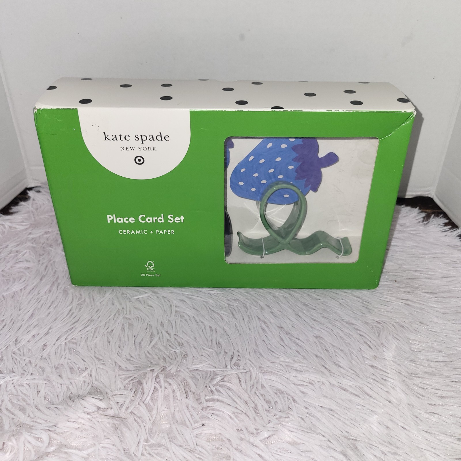 20 Piece Set Place Cards and & Holders - Kate Spade New York X Target-NIB!