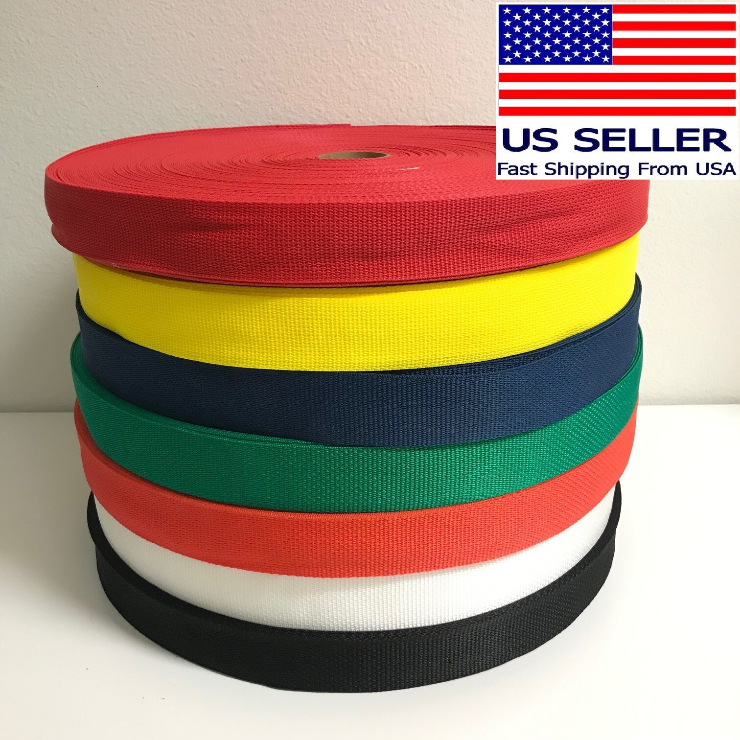 1/2" inch Polypropylene Webbing Nylon Strap Heavyweight