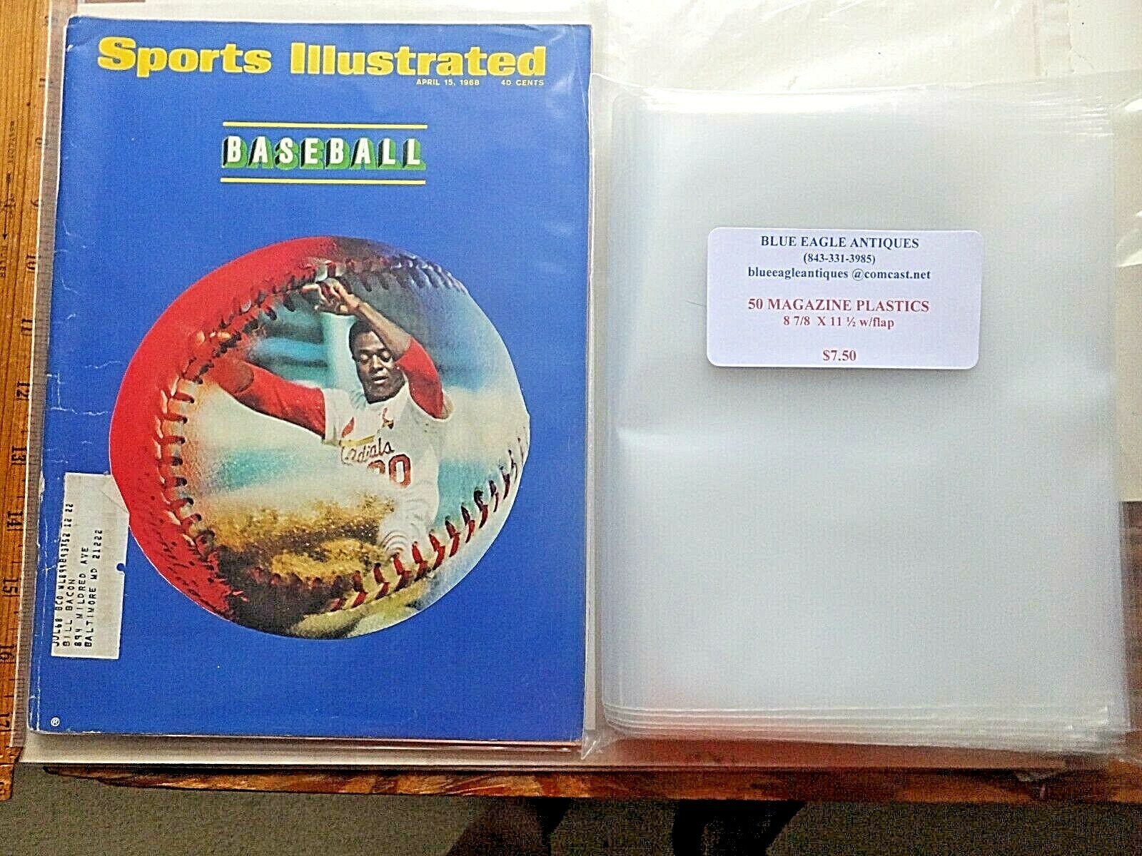 50 Magazine Size 3 MIL protective sleeves. Protection for your items-FREE SAMPLE