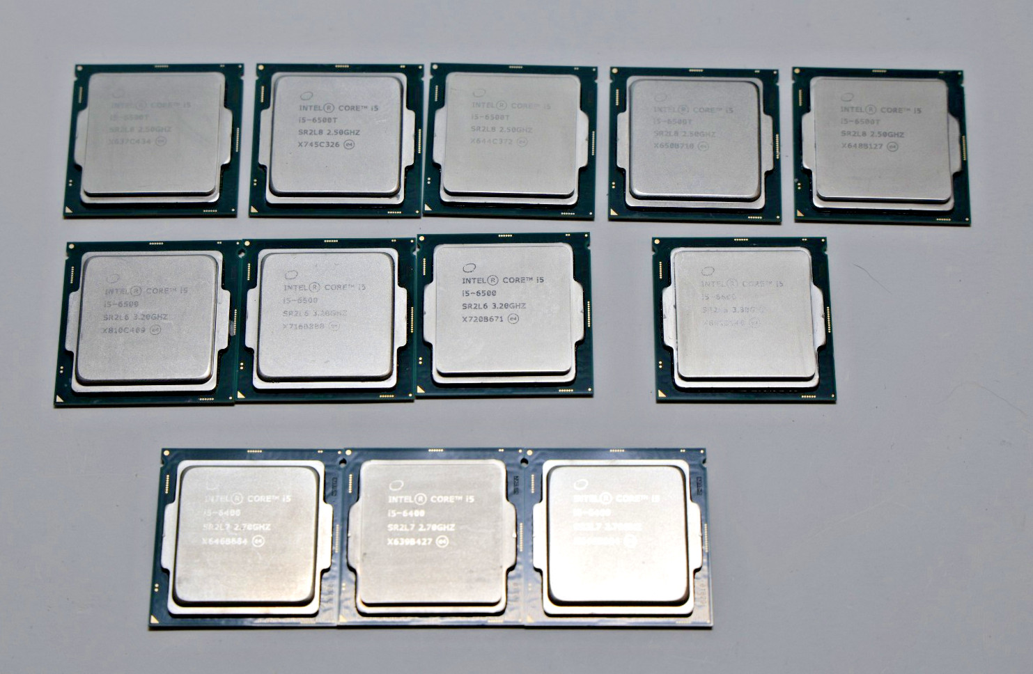 Lot of 12 Intel Core i5 6th gen CPUs 5x 6500T, 3x 6500, 3x 6400, 1x 6600 TESTED