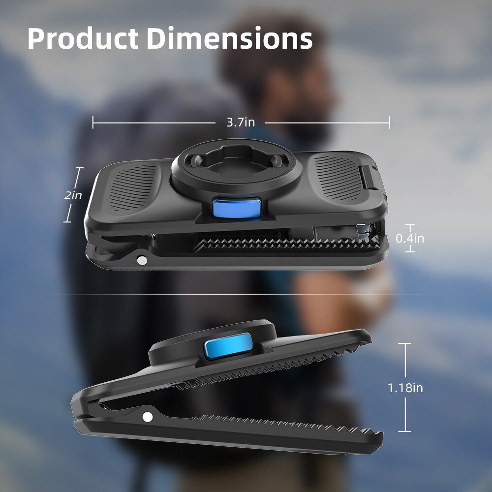 Magnetic Backpack Strap Clip Mount, Quick Release Mount for DJI Osmo Pocket 3