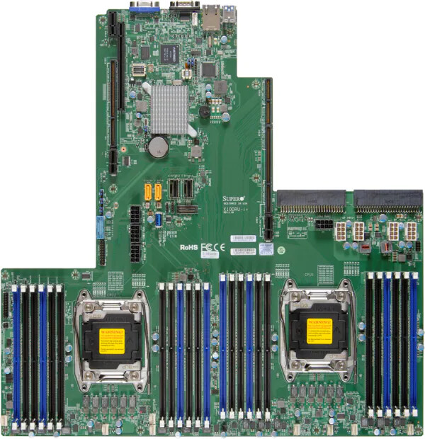 Supermicro X10DRU-i Motherboard with 2x E5-2650 v4 CPUs