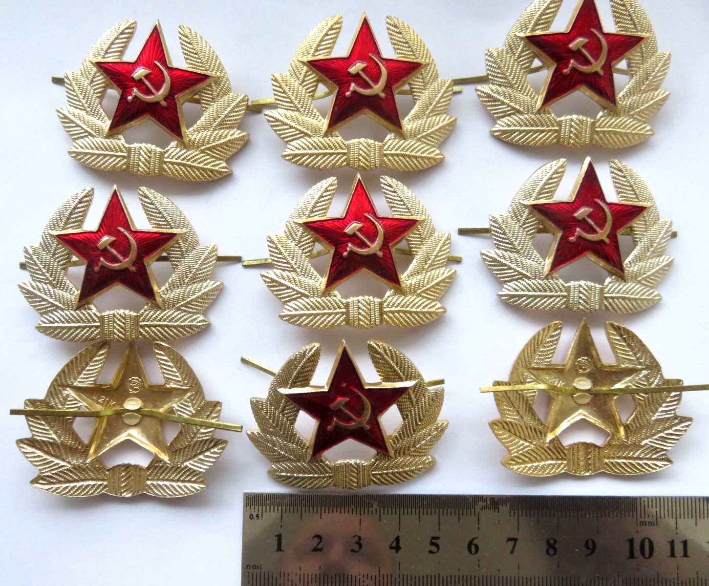Genuine Soviet Russian army Cap badge cockade red star 100% Authentic USSR NEW
