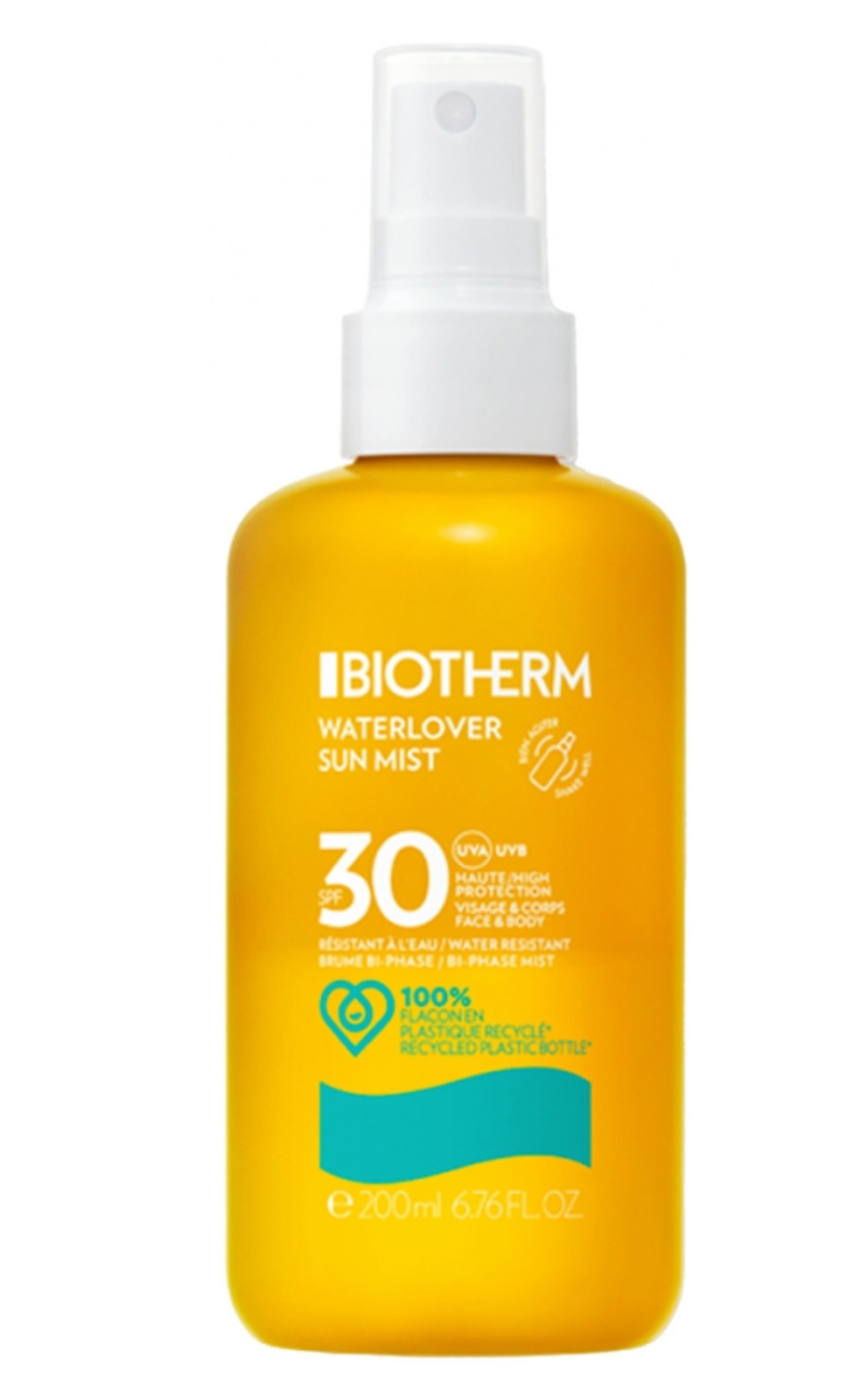 Biotherm Waterlover Sun Mist SPF 30 Face & Body 200ml/6.76oz NEW made in France