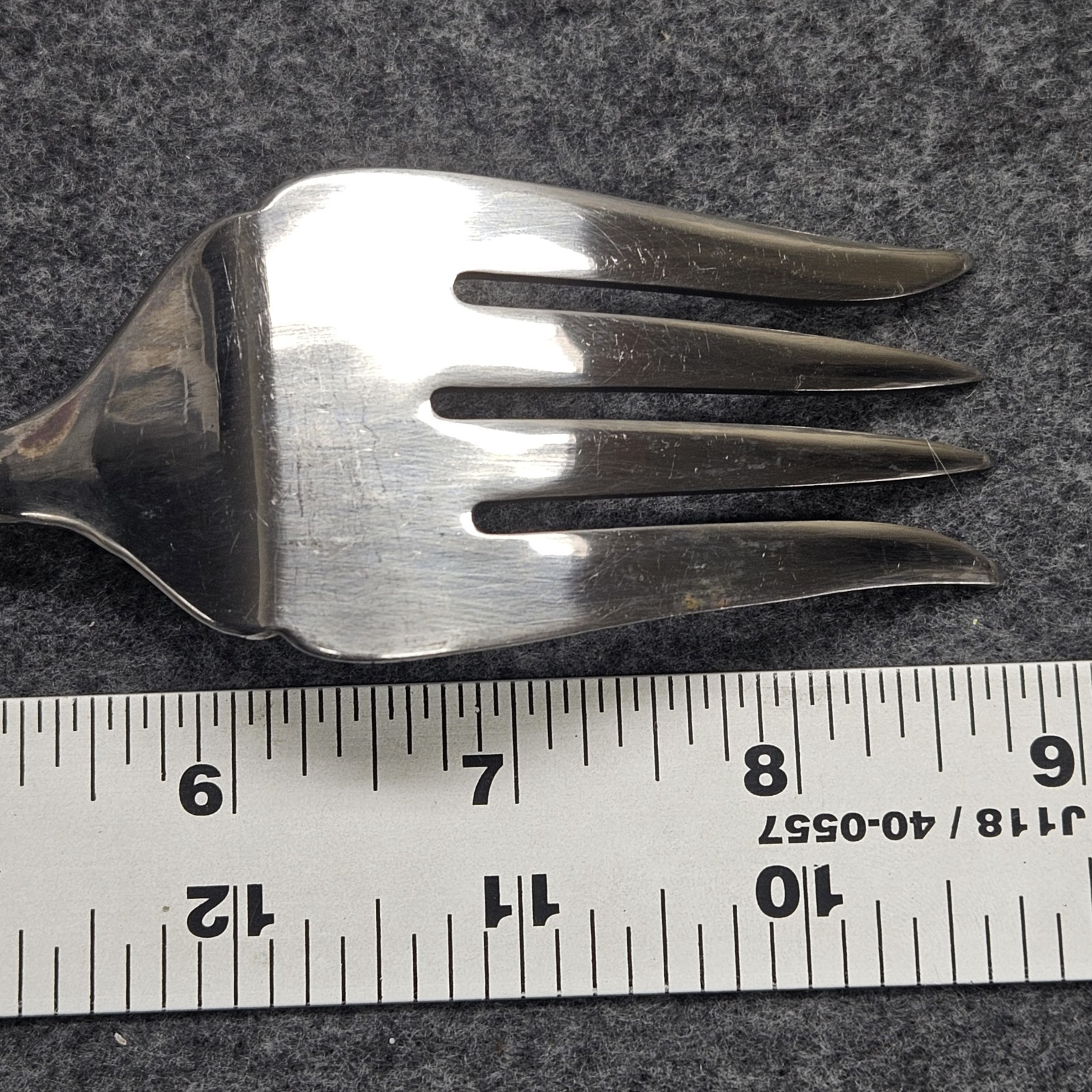 Gorham Braid Serving Hostess Set Spoon Slotted Fork Stainless Flatware Lot (3)