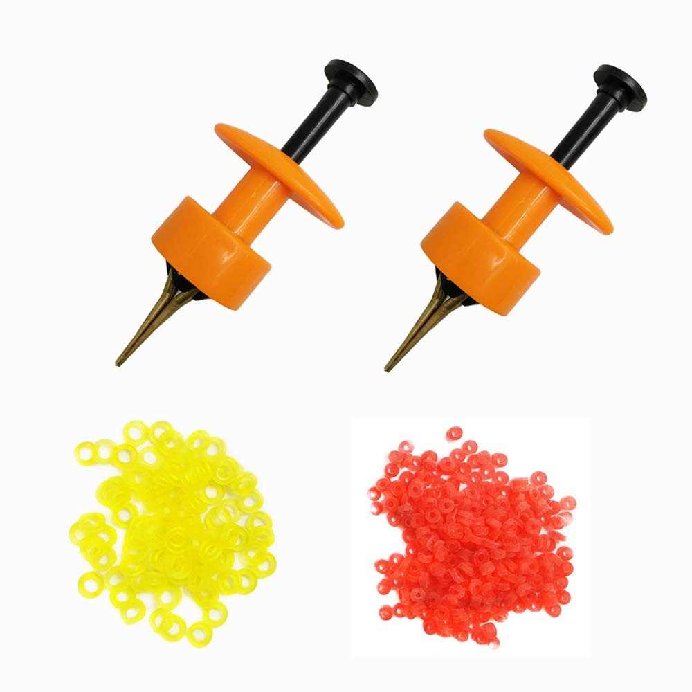 2X Pellet Bander Tool Micro Bait Bands Banding Match Coarse Small, Orange