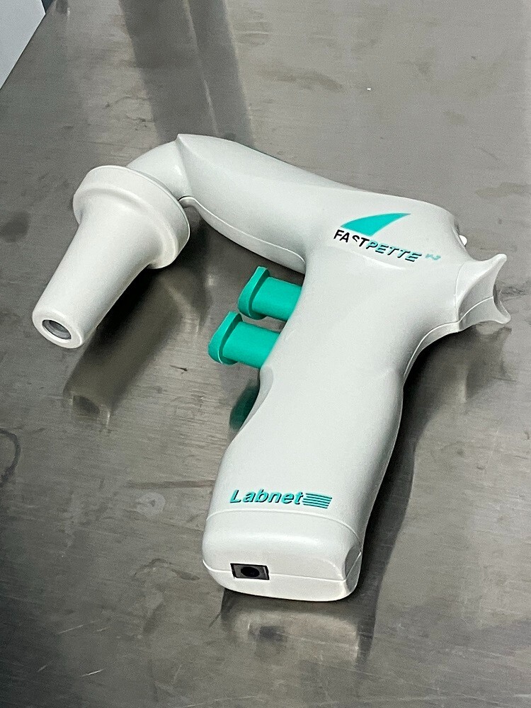 Used Labnet FastPette V2 Pipette Controller with bench stand, tested, clean