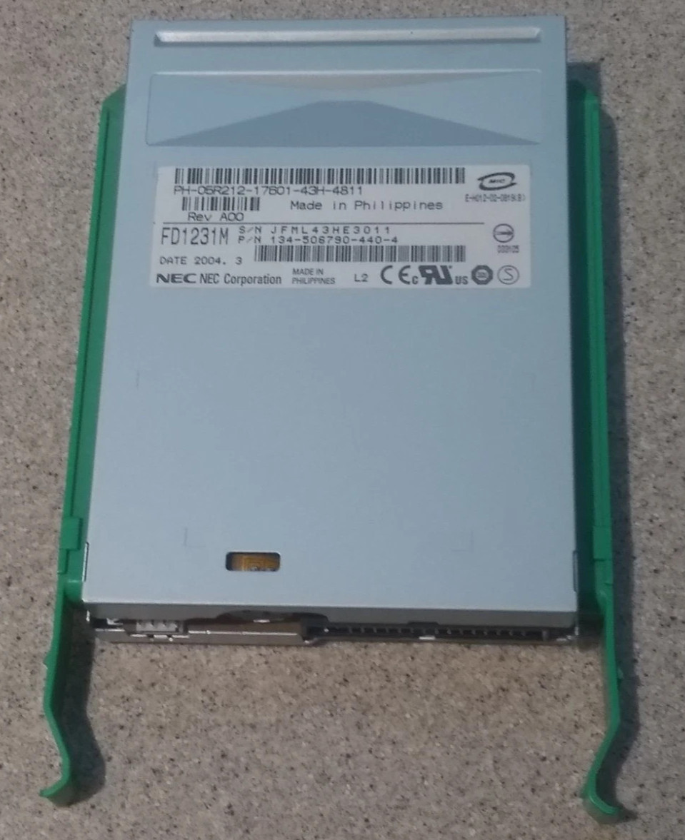 Dell Dimension NEC FD1231M 1.44MB 3.5" FLOPPY DISK DRIVE P/N 134-506790-440-4
