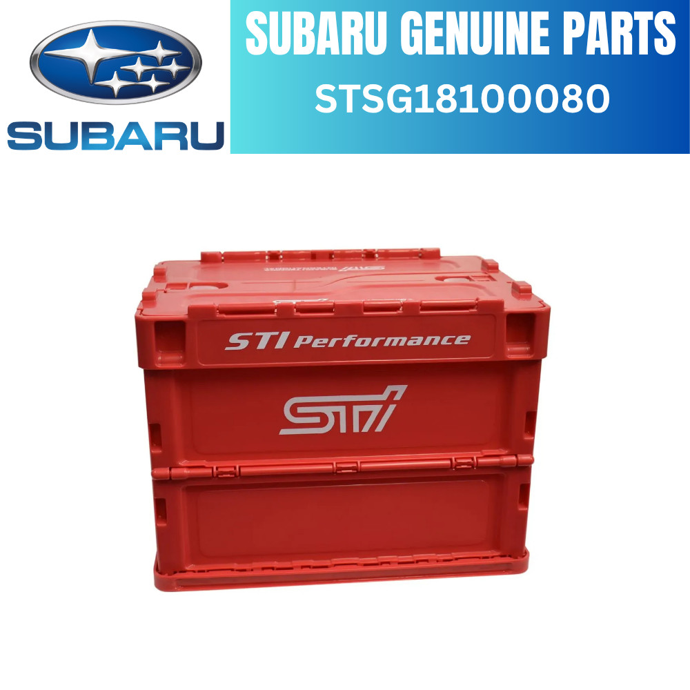 SUBARU FOLDING CONTAINER S Red Storage BOX STSG18100080 H380mm STI