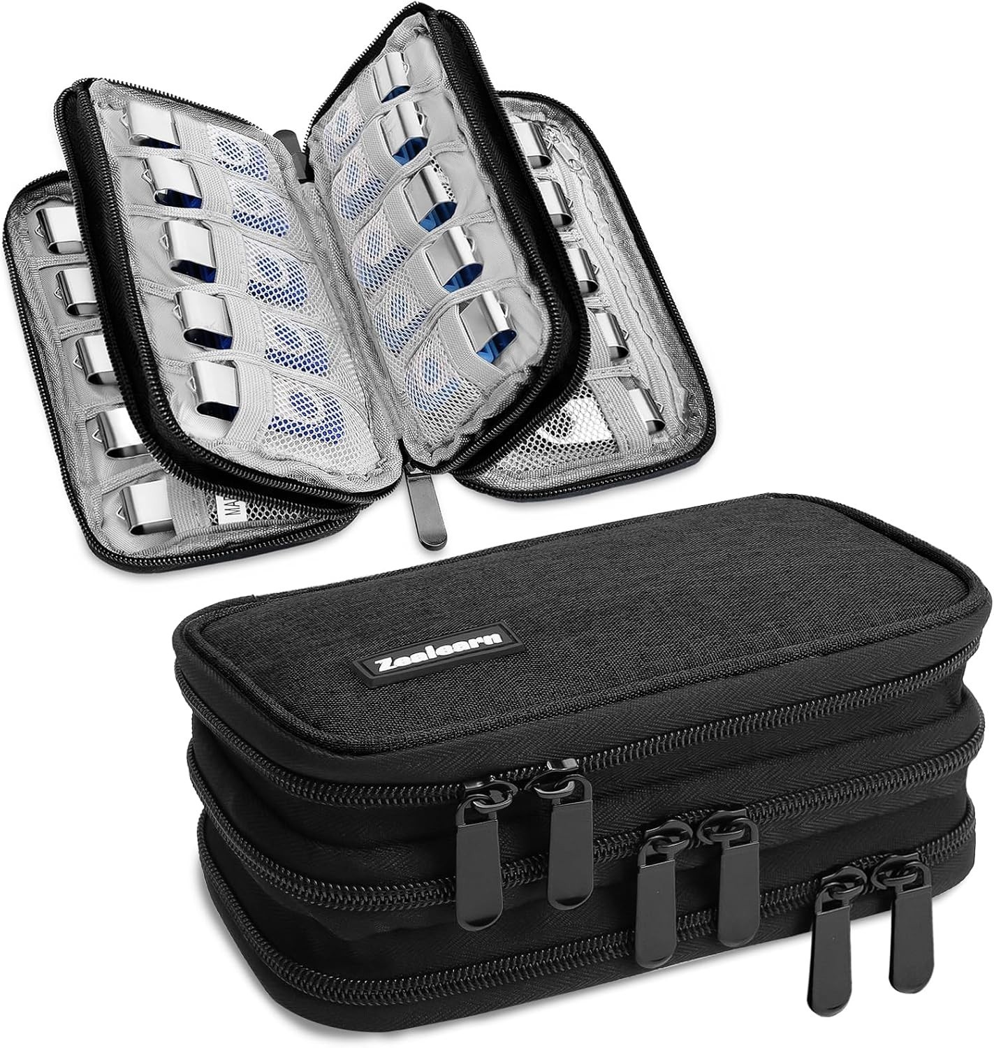 USB Flash Drive Case with Labels, Gifts for Men, USBs Case Organizer Holds 30 Pc