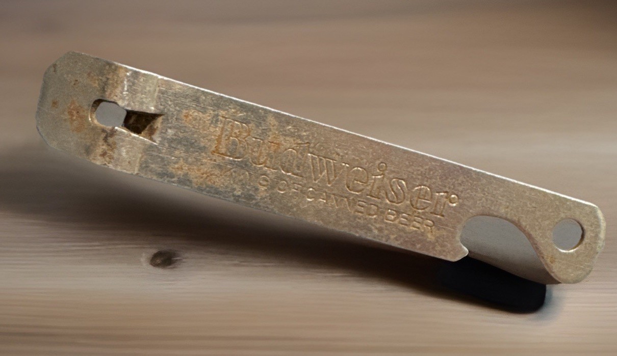 Anheuser Busch Budweiser King of Canned Beer Canco Quick Easy Opener Church Key