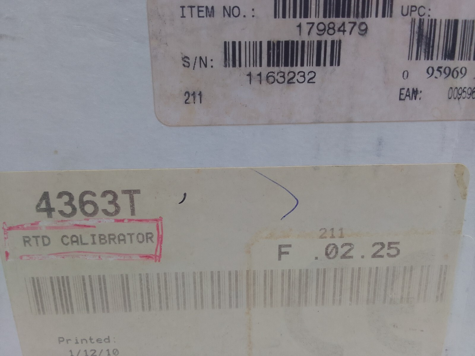 ALTEK RTD CALIBRATOR MODEL 211