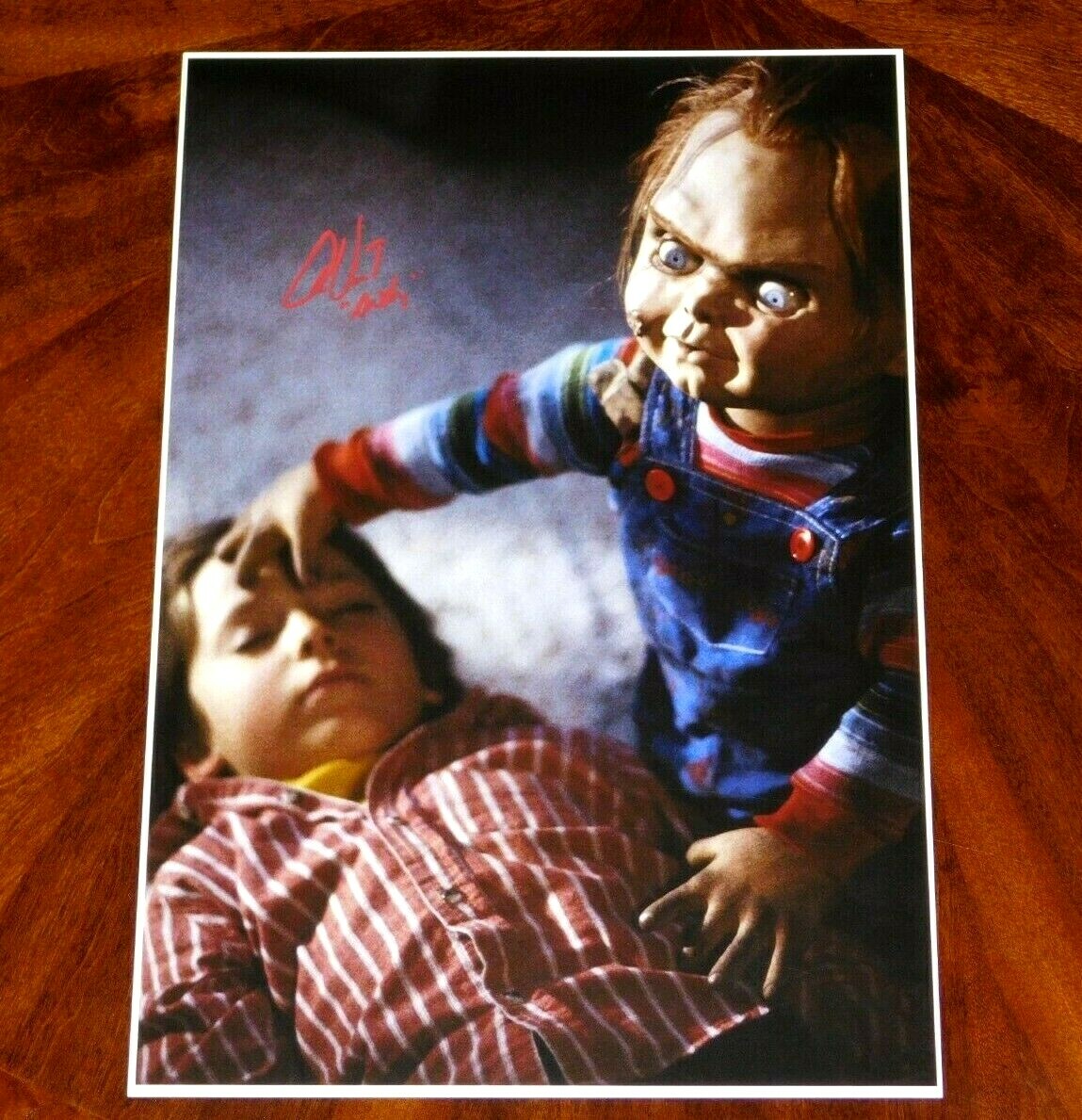 ALEX VINCENT "ANDY" SIGNED CHILD'S PLAY 12X18 MOVIE SCENE PHOTO HORROR!!