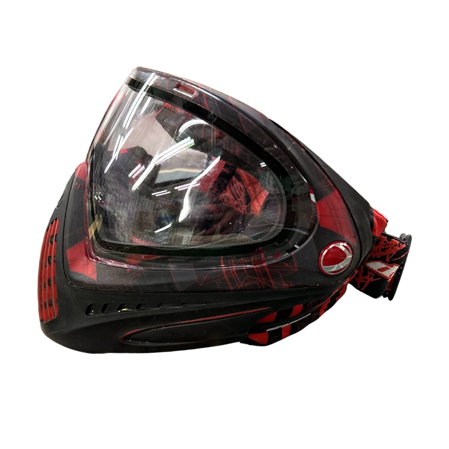 Used Dye i4 Paintball Mask w/ Bag - Red Cubix