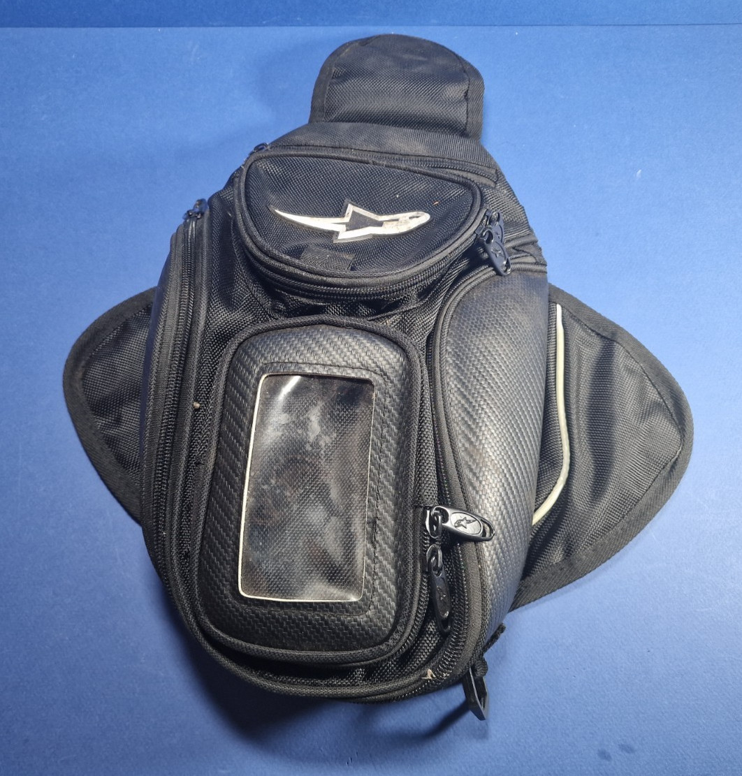 Black ALPINESTARS Motorcycle Motorbike Magnetic  Tank Bag Baggage Carrier Holder