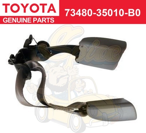 GENUINE  Toyota 03-09 4RUNNER GRAY LEFT REAR INNER SEAT BELT 73480-35010-B0