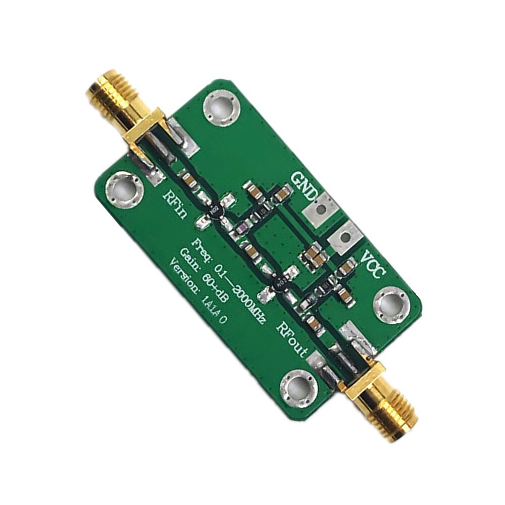 0.1-2000MHz Gain 60dB RF Broadband Amplifier Module LNA Board LNA 0.1~2GHZ