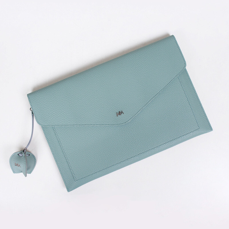 miim pino2 mint leather 15" inch Laptop sleeve Korea synthetic leather