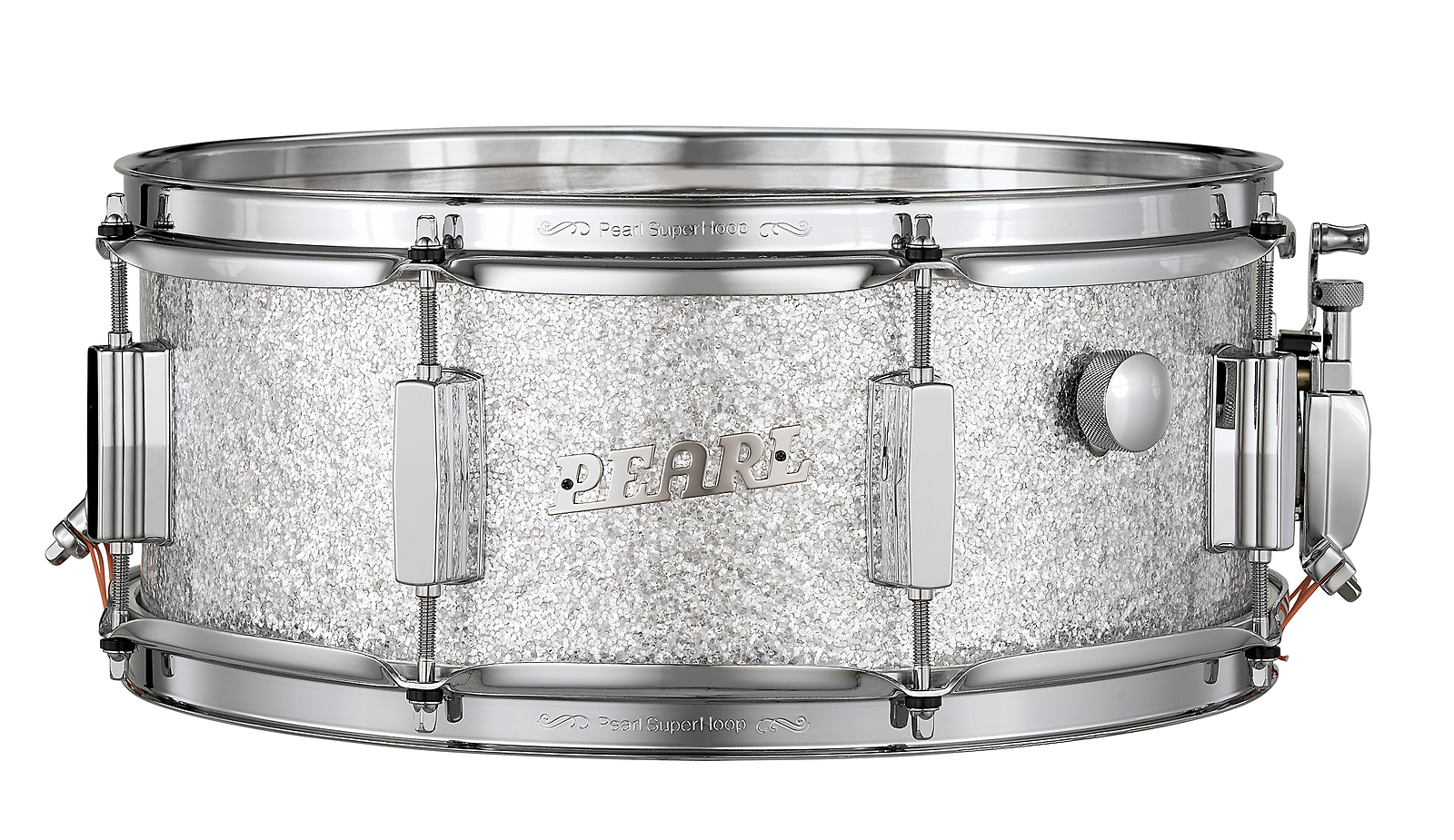 Pearl President Series Deluxe 14x5.5" Silver Sparkle Lauan Snare Drum NEW Dealer