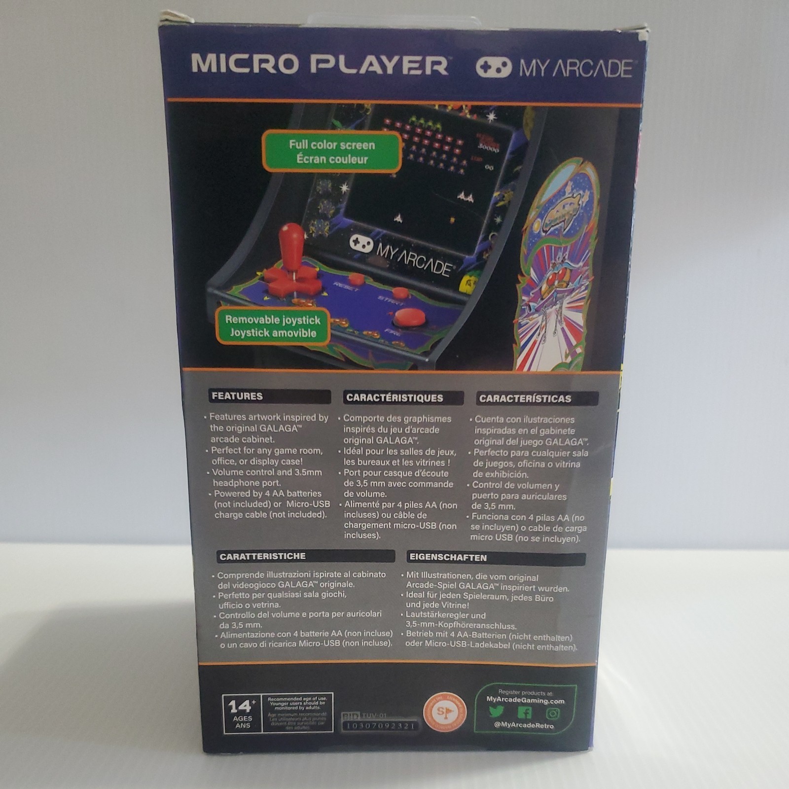 My Arcade Mini Retro Arcade Machine Galaga Micro Player VideoGame Sealed
