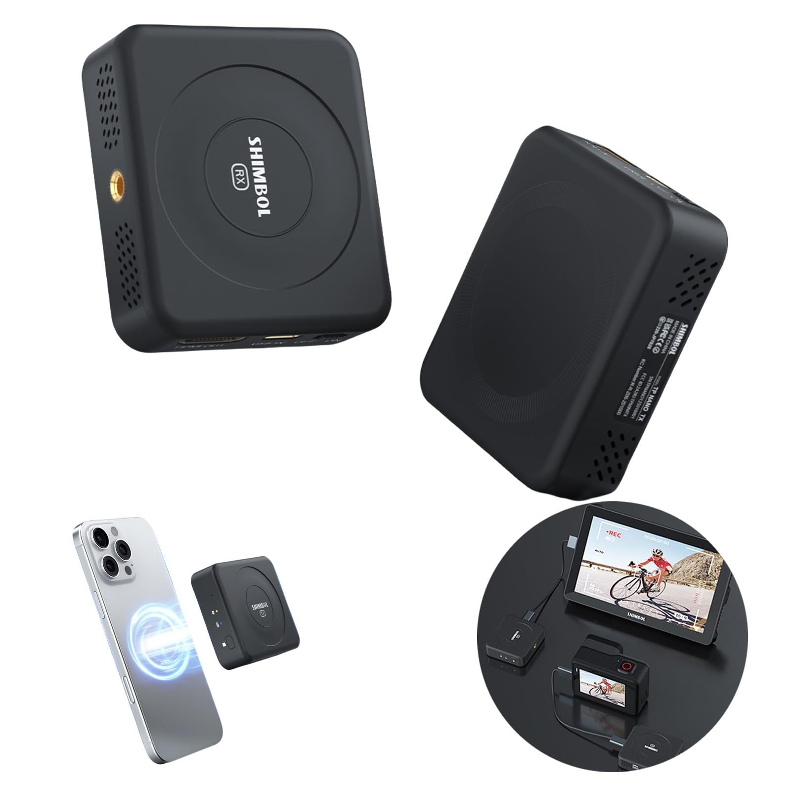 Shimbol TP Nano Wireless Transmitter System Transmitter & Receiver for Phones