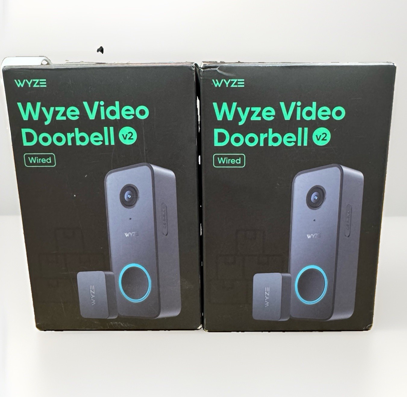 2-WYZE Wired Doorbell Camera v2(existing doorbell Wiring Required), [2 Pack]