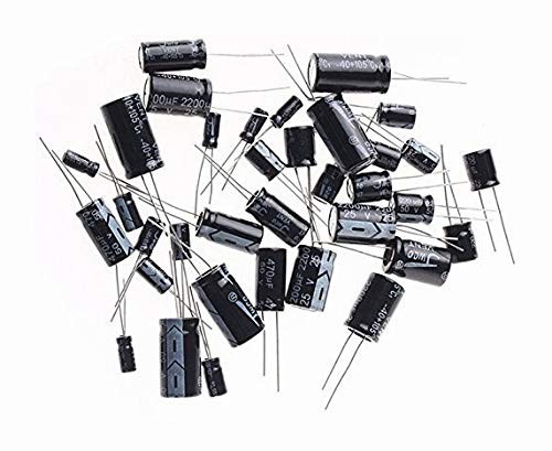 Electrolytic Capacitor Assortment Kit Box by Loreso 600pcs 24 Value - Electro...