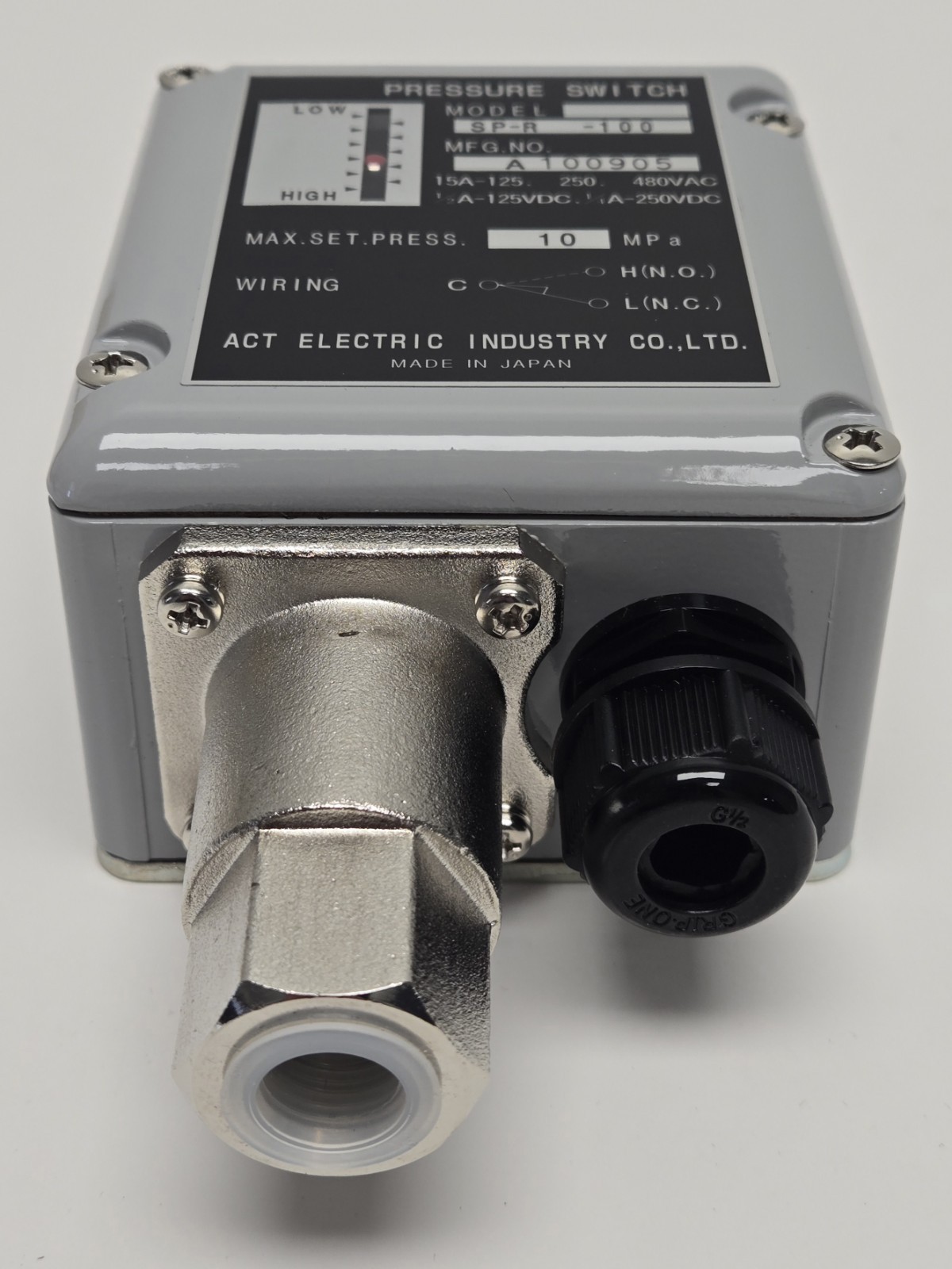 ACT ELECTRIC PRESSURE SWITCH SP-R-100. 10 MPa